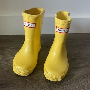 Baby Hunter Boot Yellow Good Condition Size 5
